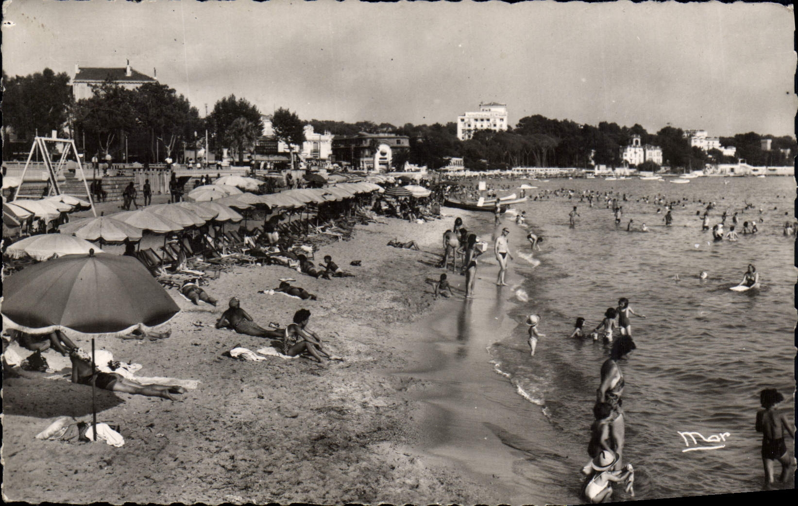 CPA Juan Les Pins La Plage