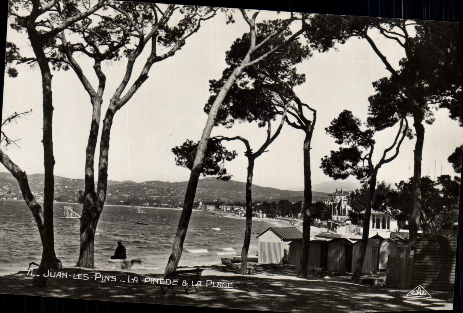 CPA Juan Les Pins la pinede et La Plage