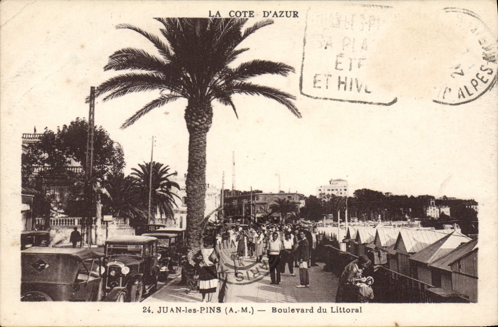 CPA Juan Les Pins Boulevard Du Littoral