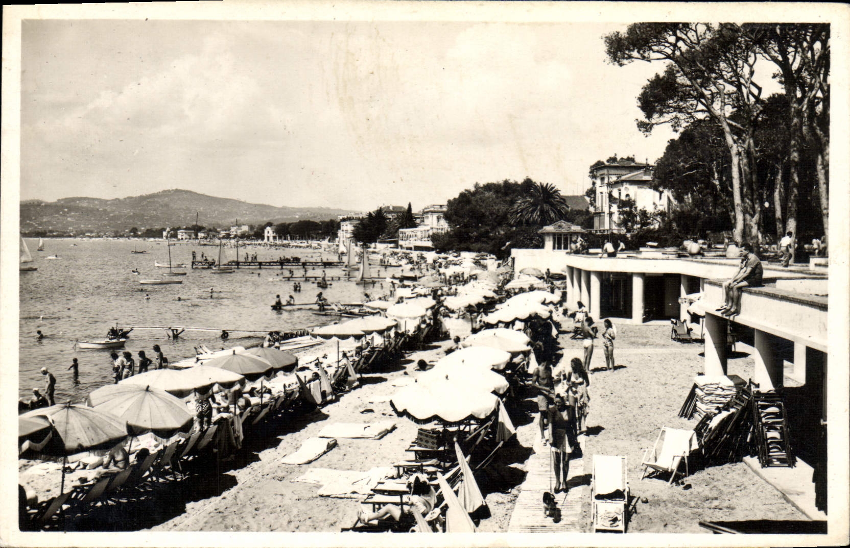 CPA Juan Les Pins Plage Du Provençal