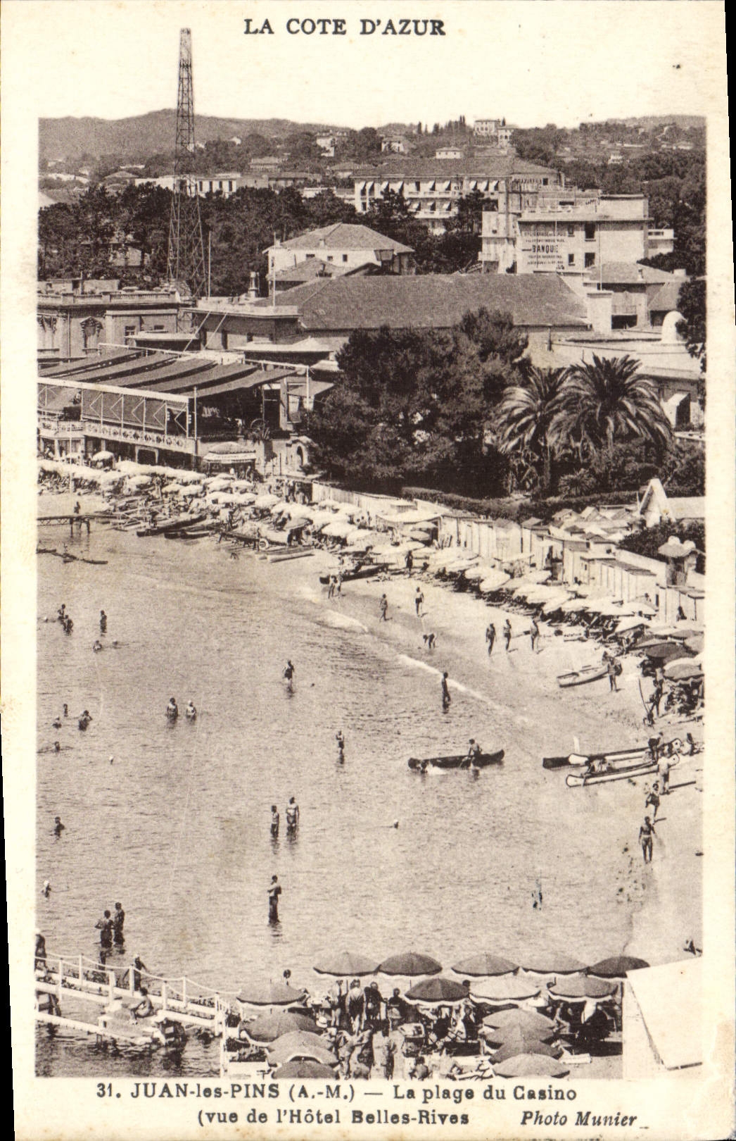 CPA Juan Les Pins La Plage Du Casino