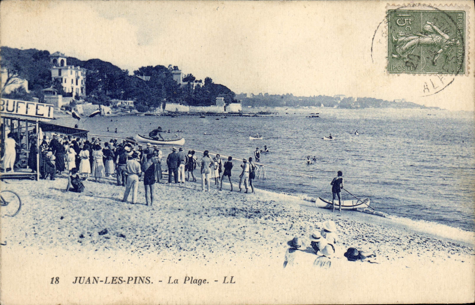 CPA Juan Les Pins La Plage