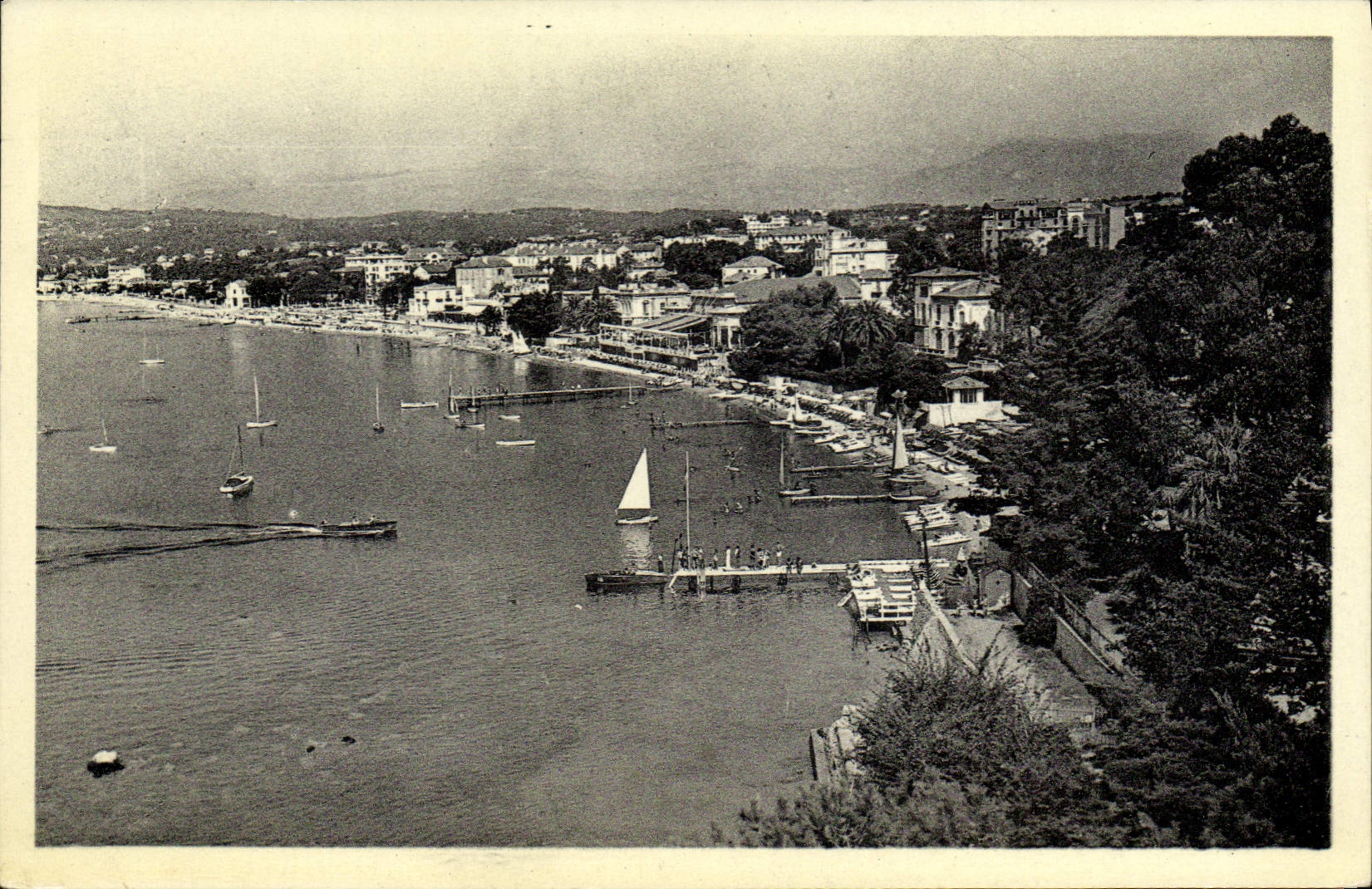 CPA Juan Les Pins Vue Prise De I'Hotel Belle Rives