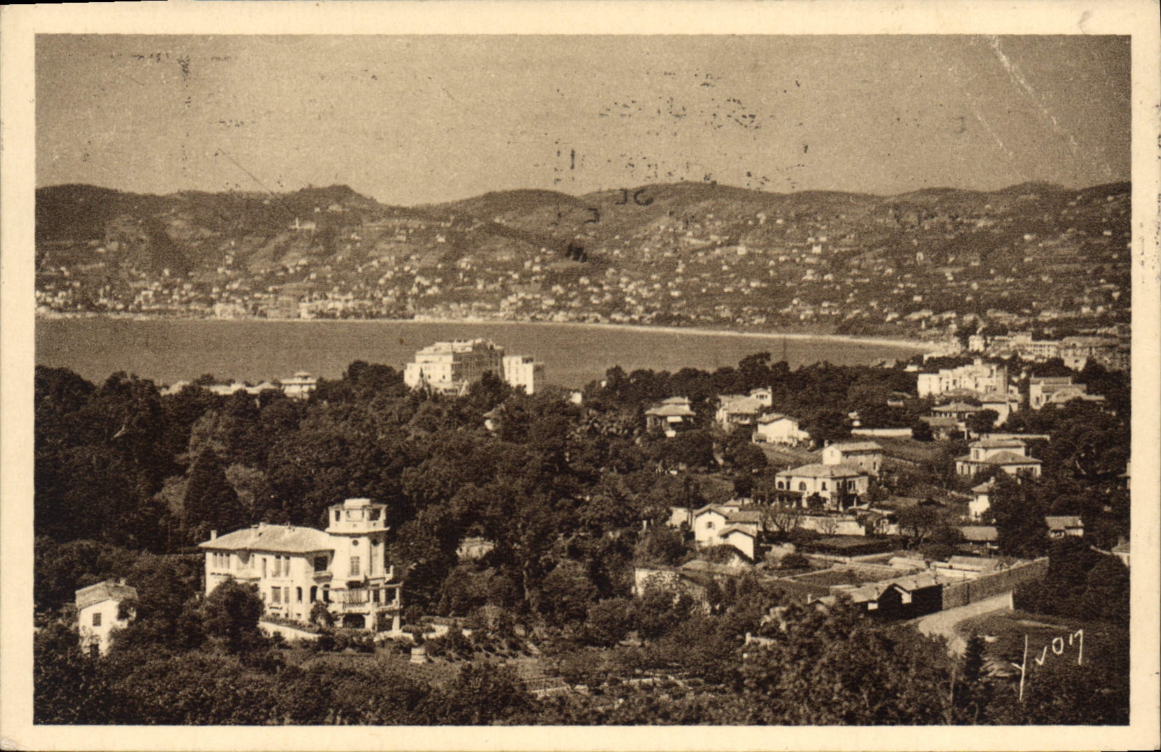 CPA Juan Les Pins Vue Generale Prise Du Phare De La Garoupe
