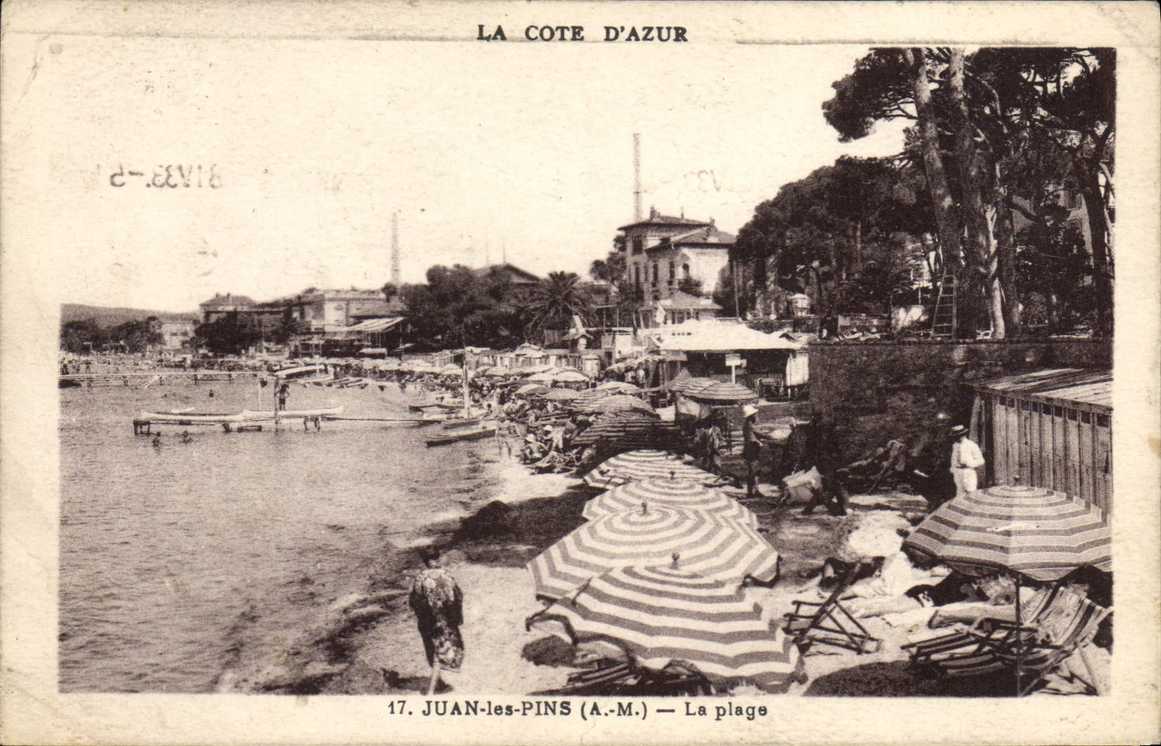 CPA Juan Les Pins La Plage