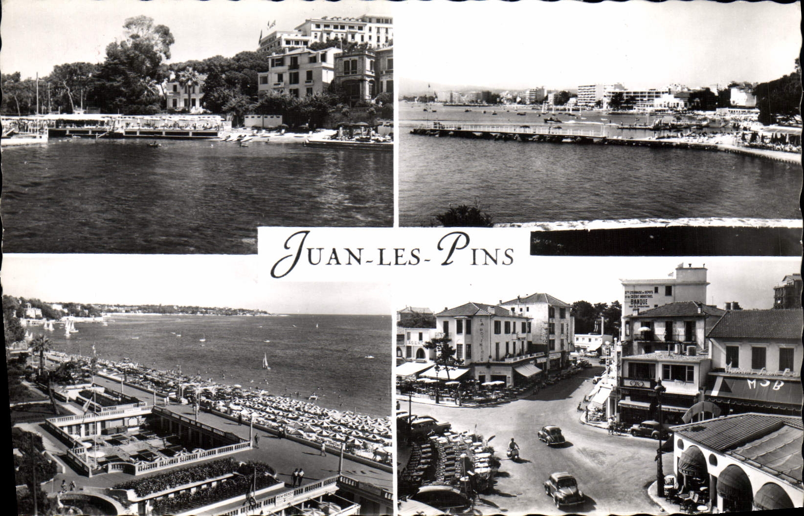 CPA Juan Les Pins Les Plages Et Le Carrefour