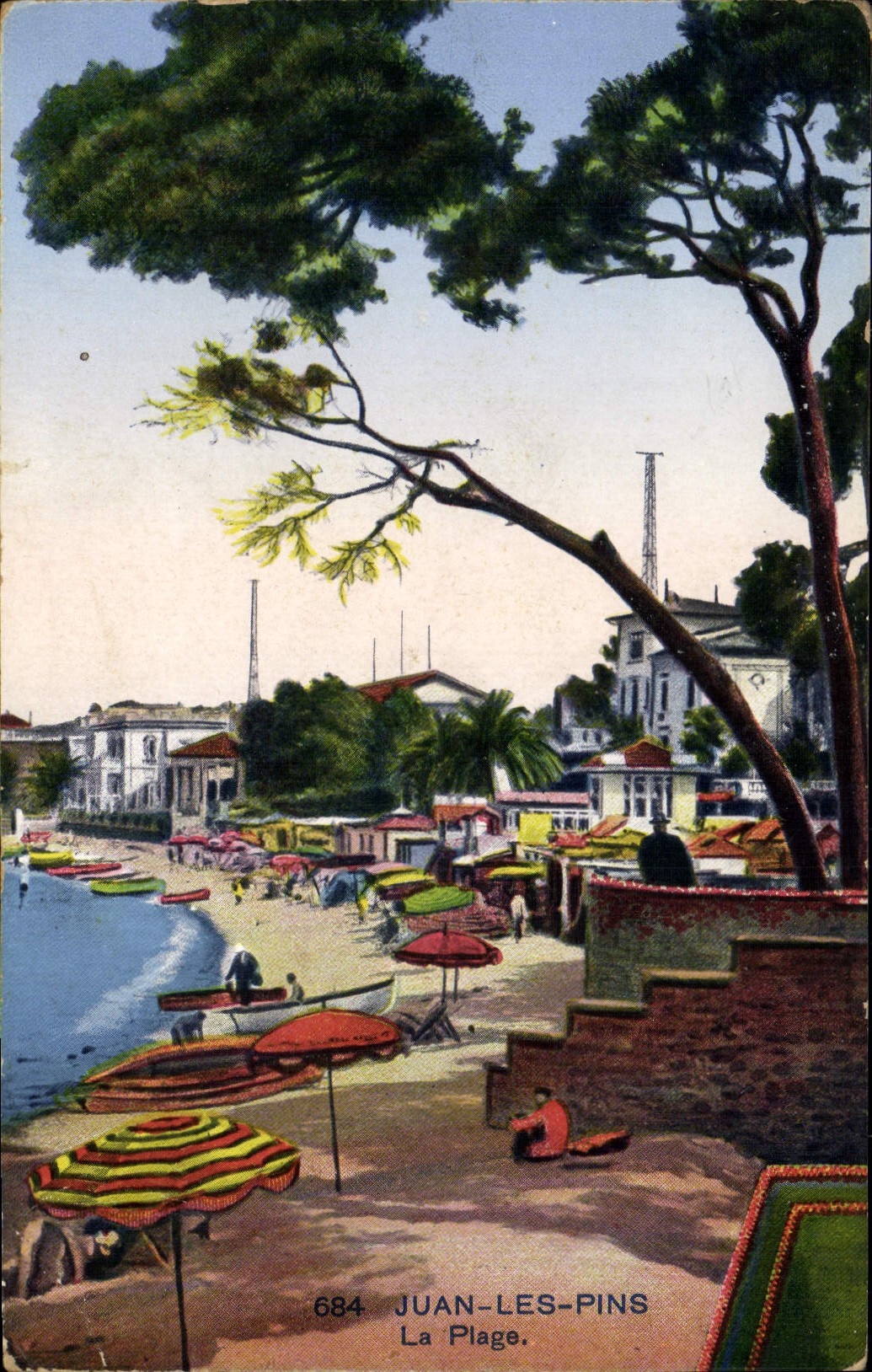 CPA Juan Les Pins La Plage