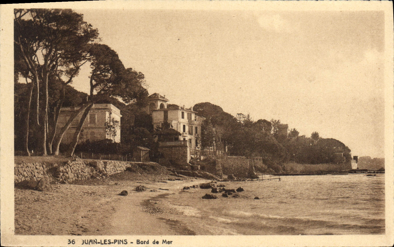 CPA Juan Les Pins Bord De Mer