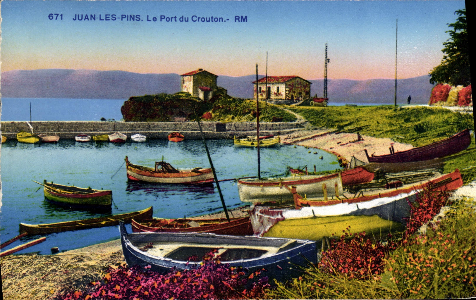CPA Juan Les Pins Le Port Du Crouton