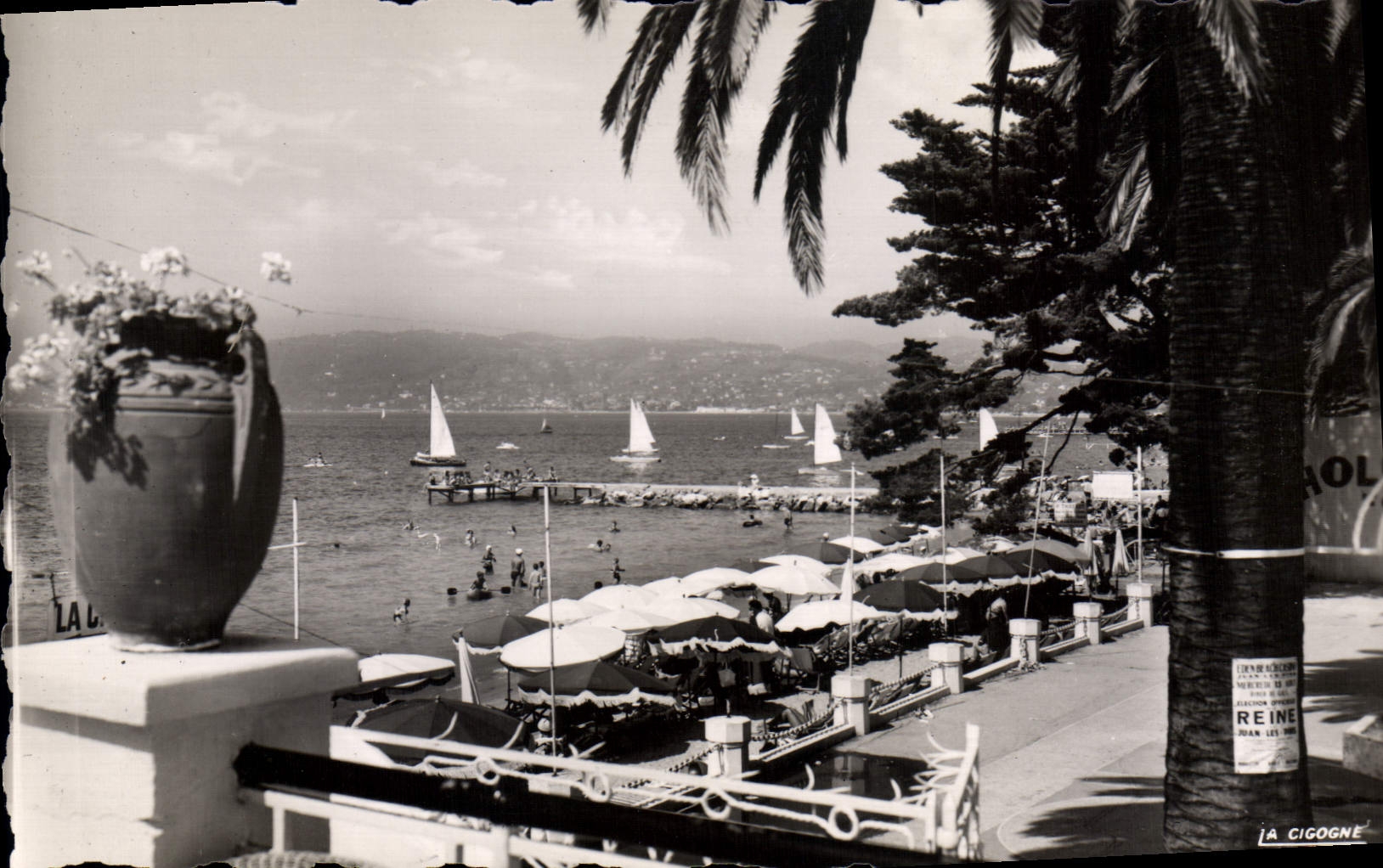 CPA Juan Les Pins La Plage