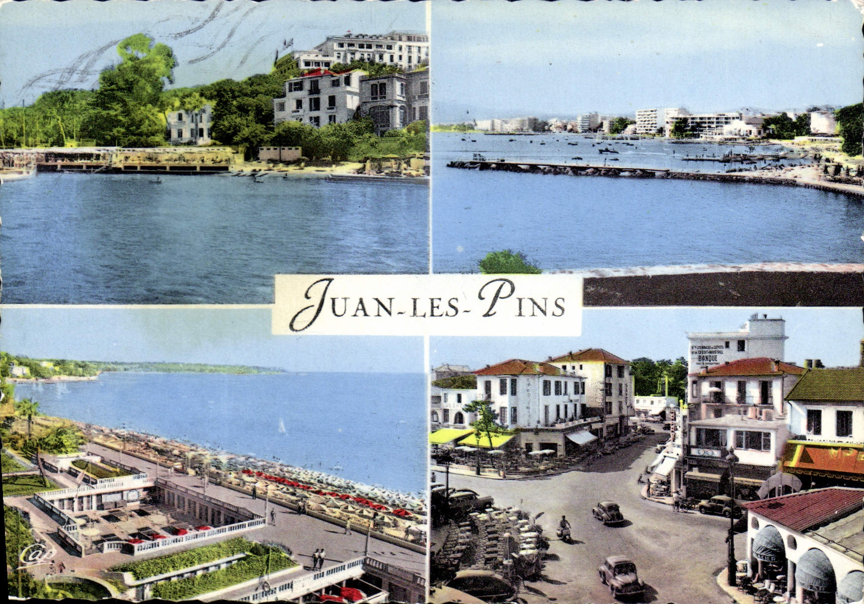 CPSM Juan Les Pins Les Plages Et Le Carrefour