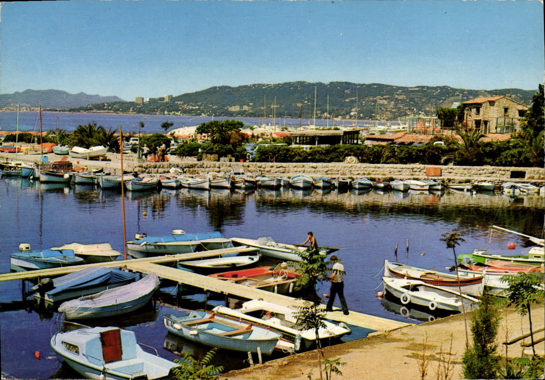 CPSM Juan Les Pins Le Port De Crouton Et La Maison Des Pecheurs
