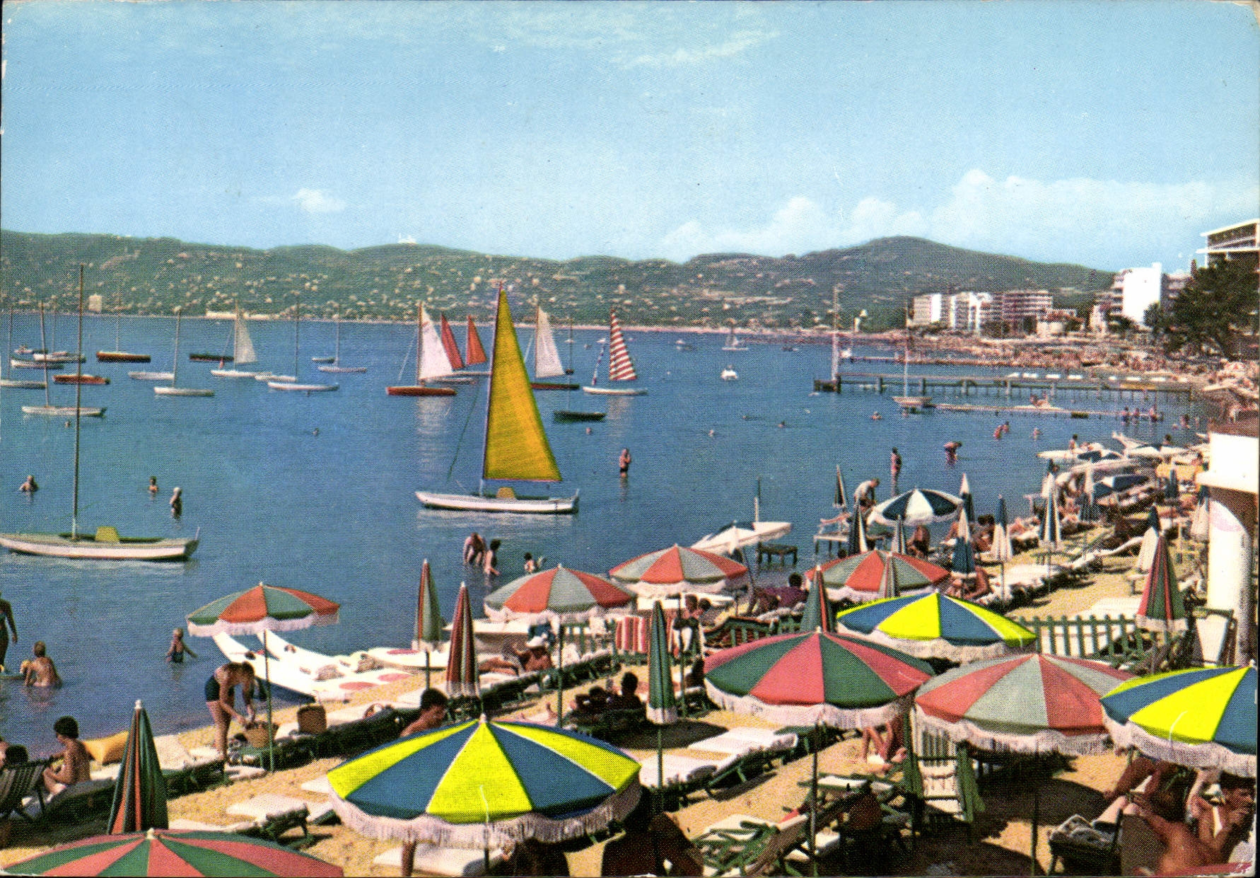 CPSM Juan Les Pins Une Plage