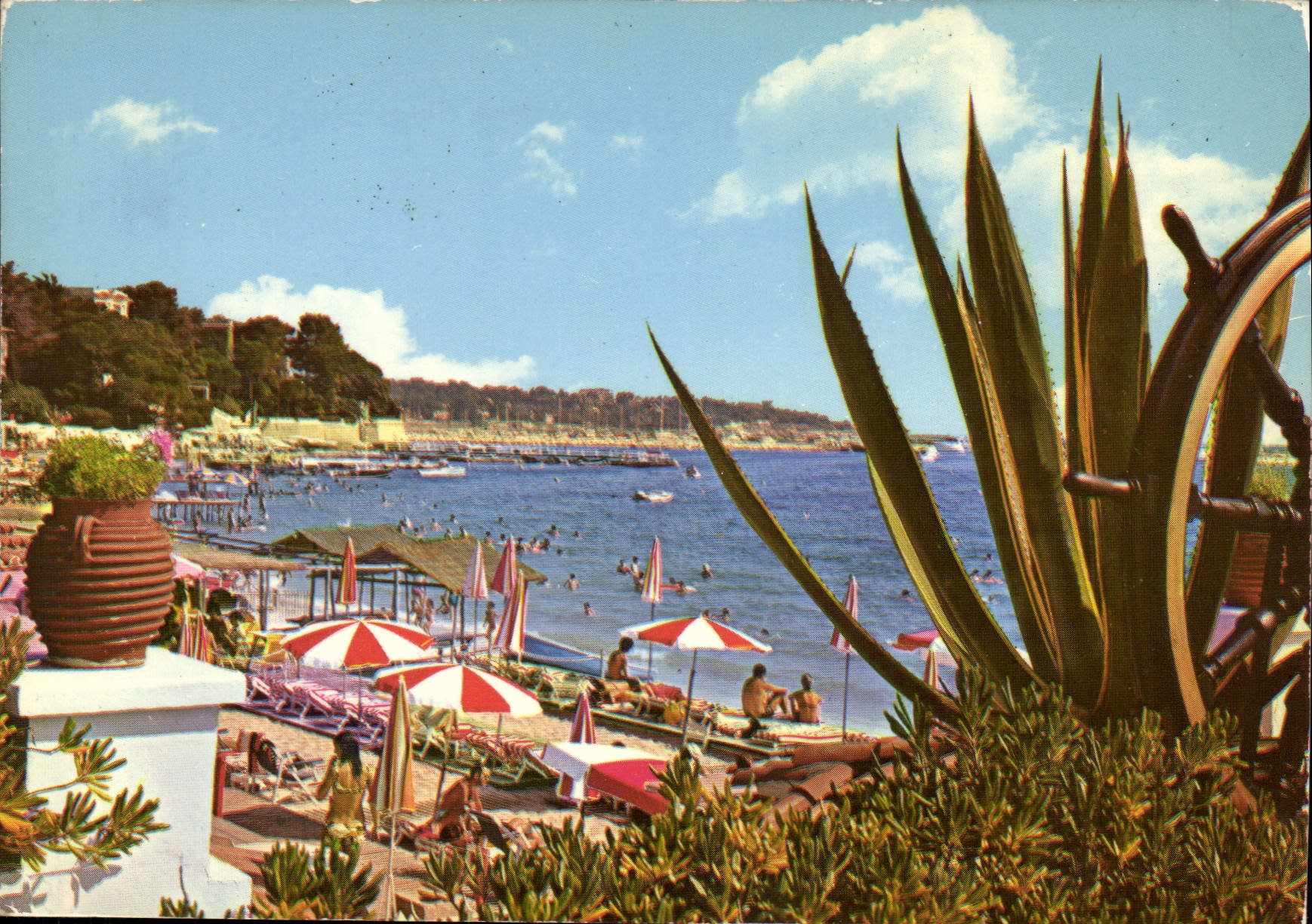 CPSM Juan Les Pins Vue Sur Le Port De Plaisance Prise De La terrasse du casino