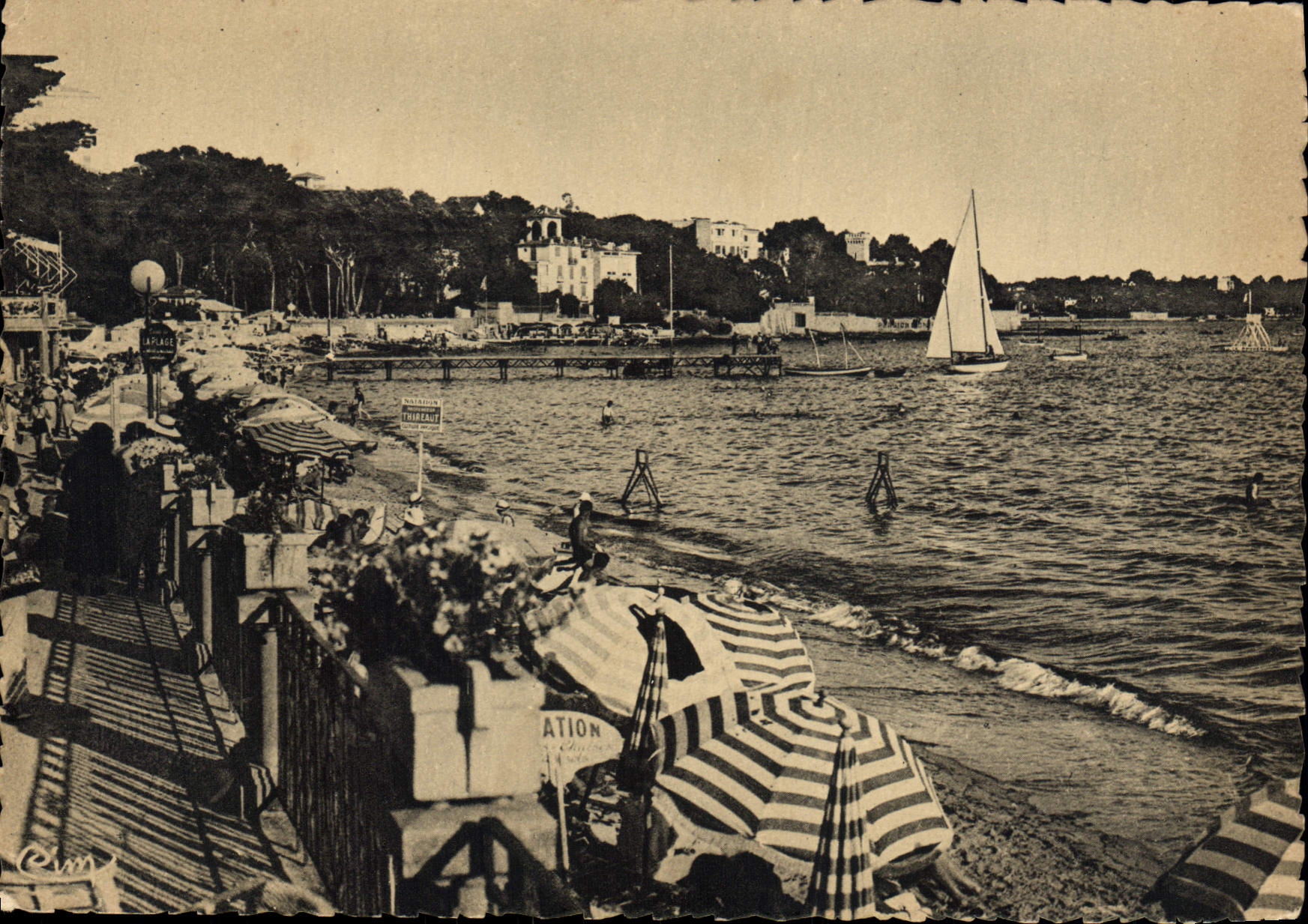 CPSM Juan Les Pins La Plage