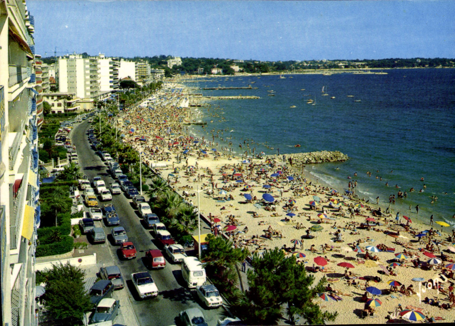 CPSM Juan Les Pins L'Enfilade Des Plages