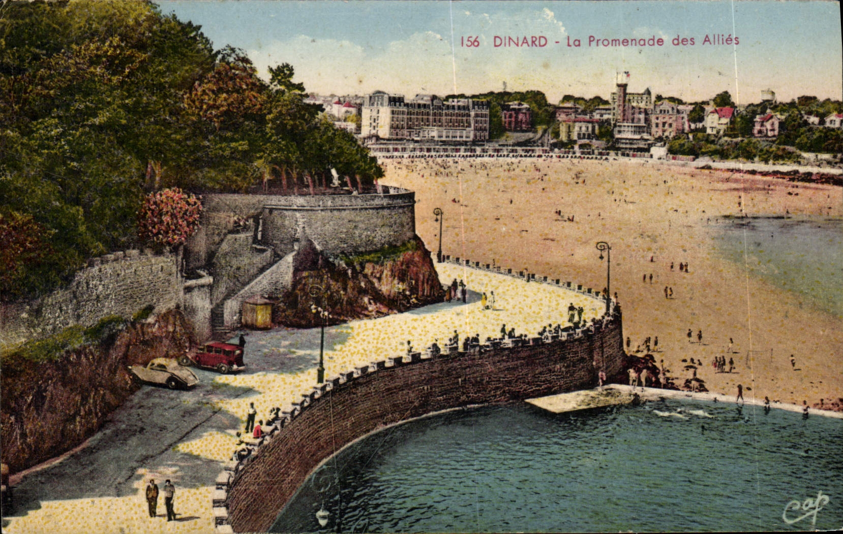 CPA Dinard La Promenade Des Allies