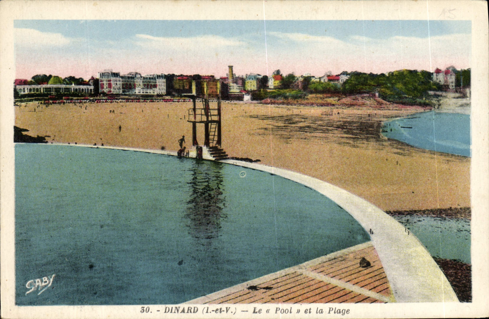 CPA Dinard La piscine La Plage