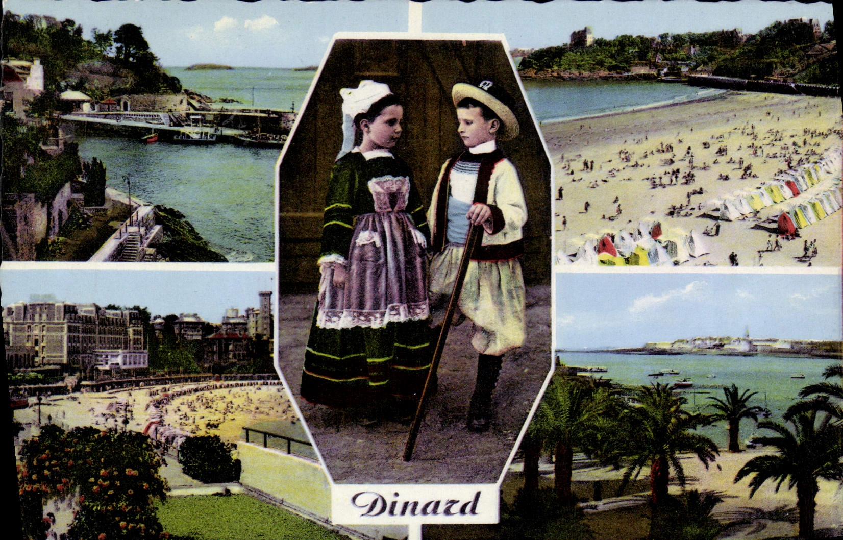 CPA Dinard Promenade Du Clair De Lune La Plage