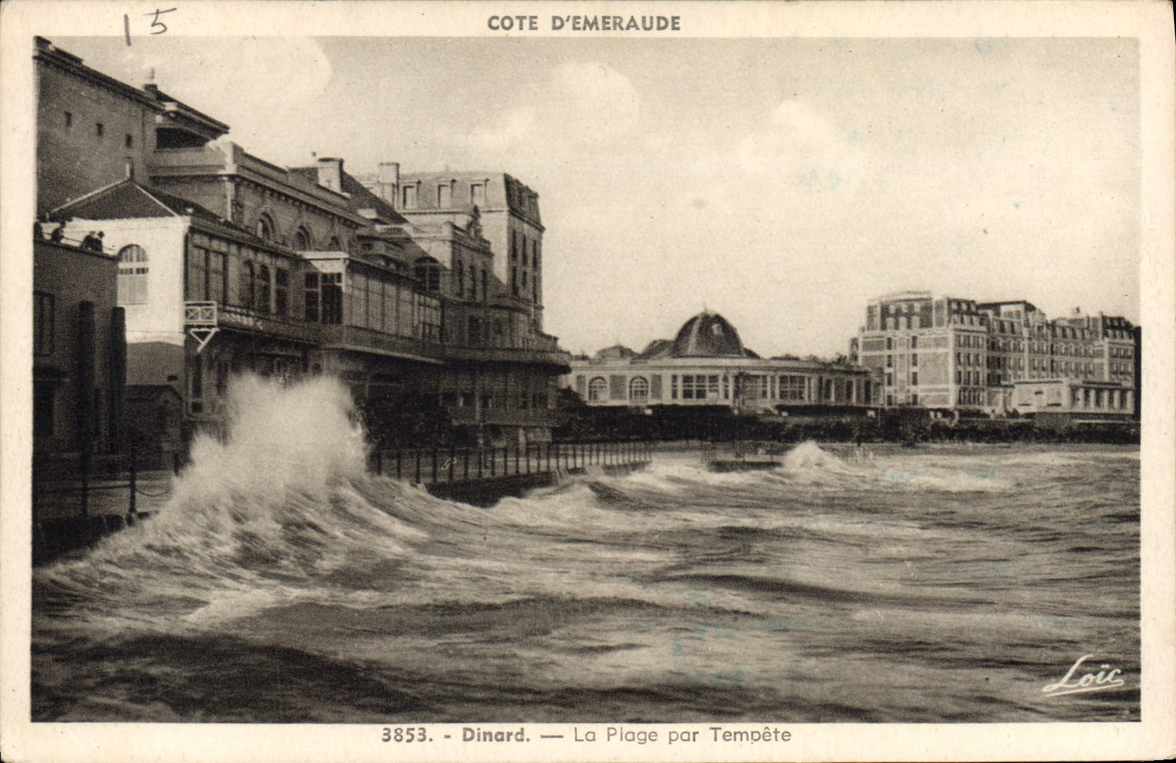 CPA Dinard La Plage Par Tempete