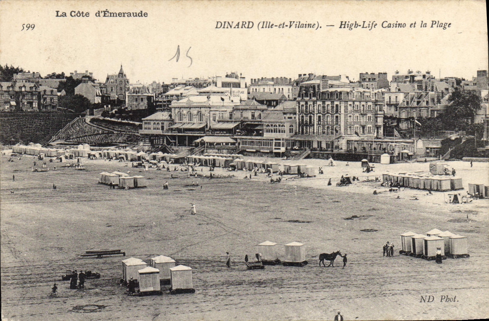 CPA Dinard High Life Casino Et La Plage