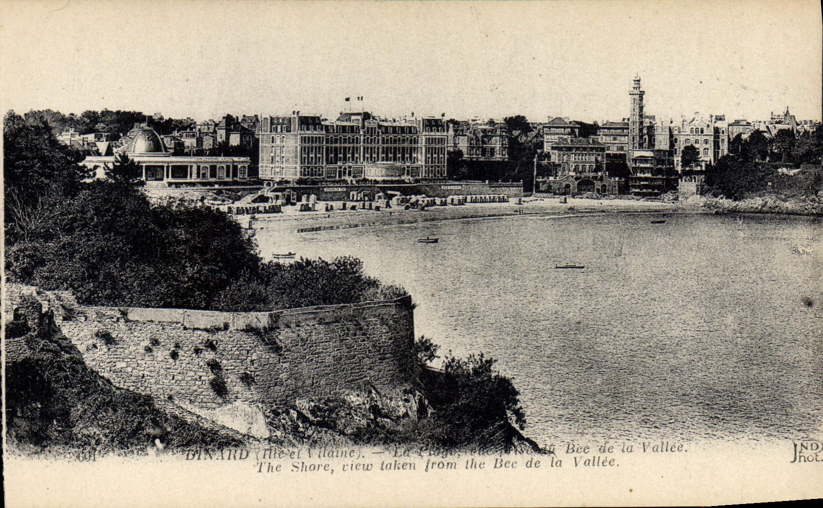 CPA Dinard palge vue du Bec De La Vallee