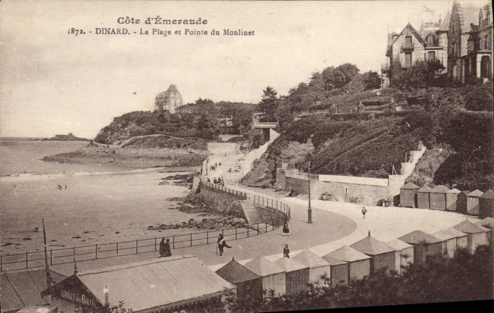 CPA Dinard La Plage Et Pointe Du Moulinet