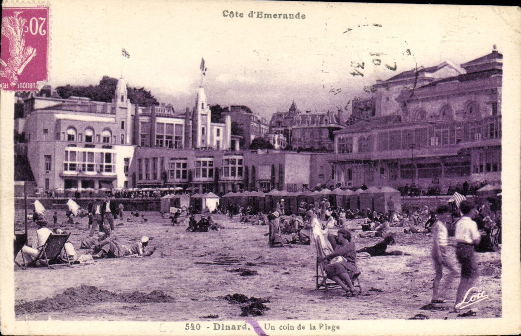 CPA Dinard Un Coin De La Plage