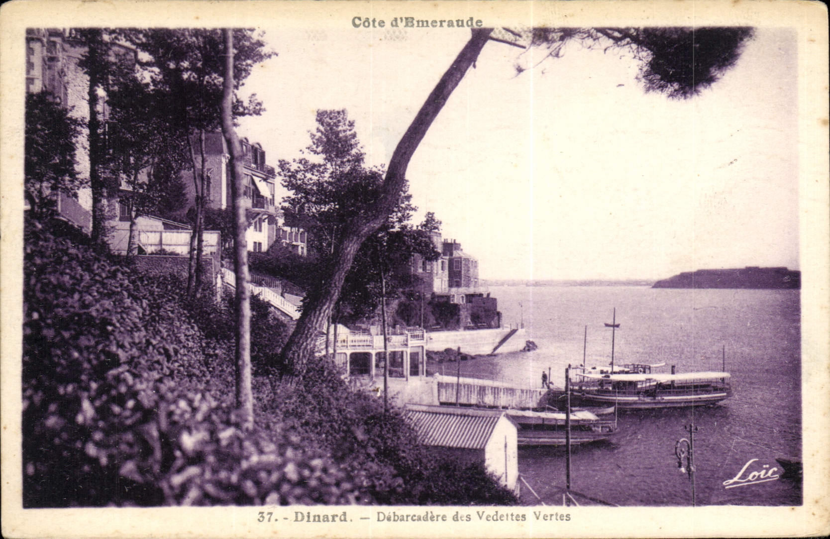 CPA Dinard Debarcadere Des Vedettes Vertes