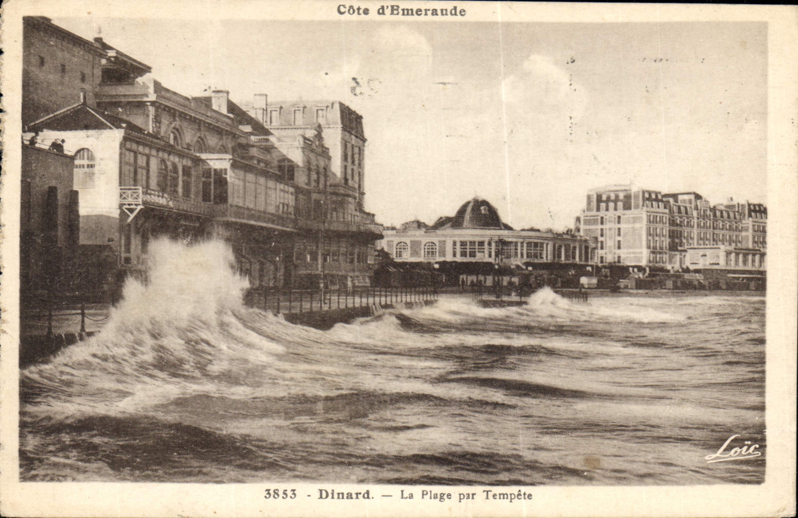 CPA Dinard La Plage Par Tempete