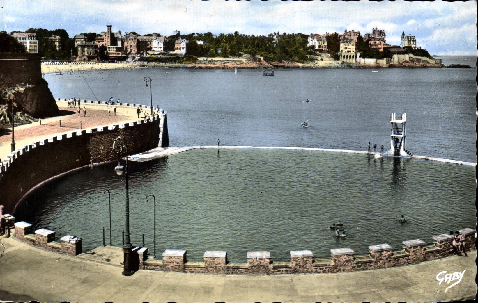 CPA Dinard La Piscine De I'Ecluse Et La Pointe De La Malouine
