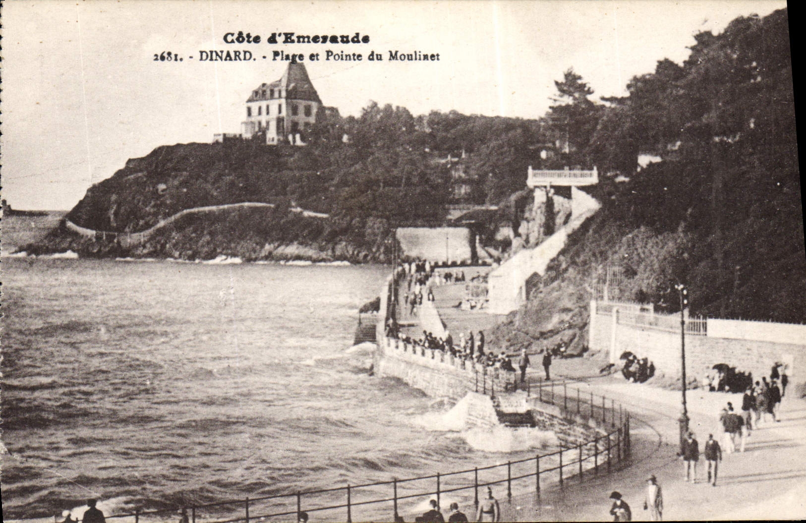 CPA Dinard Plage Et Pointe Du Moulinet