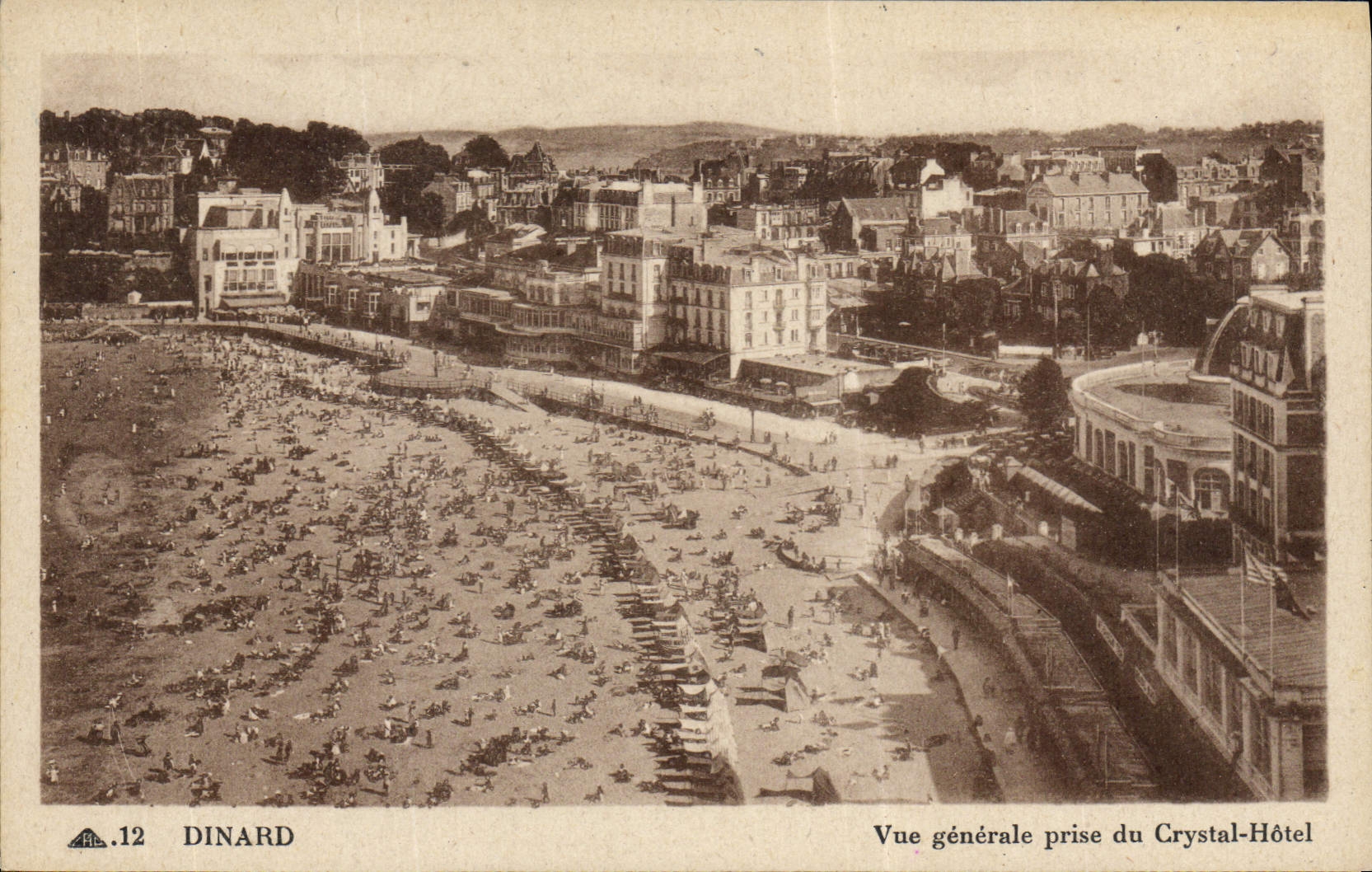 CPA Dinard Vue Generale Prise Du Crystal Hotel