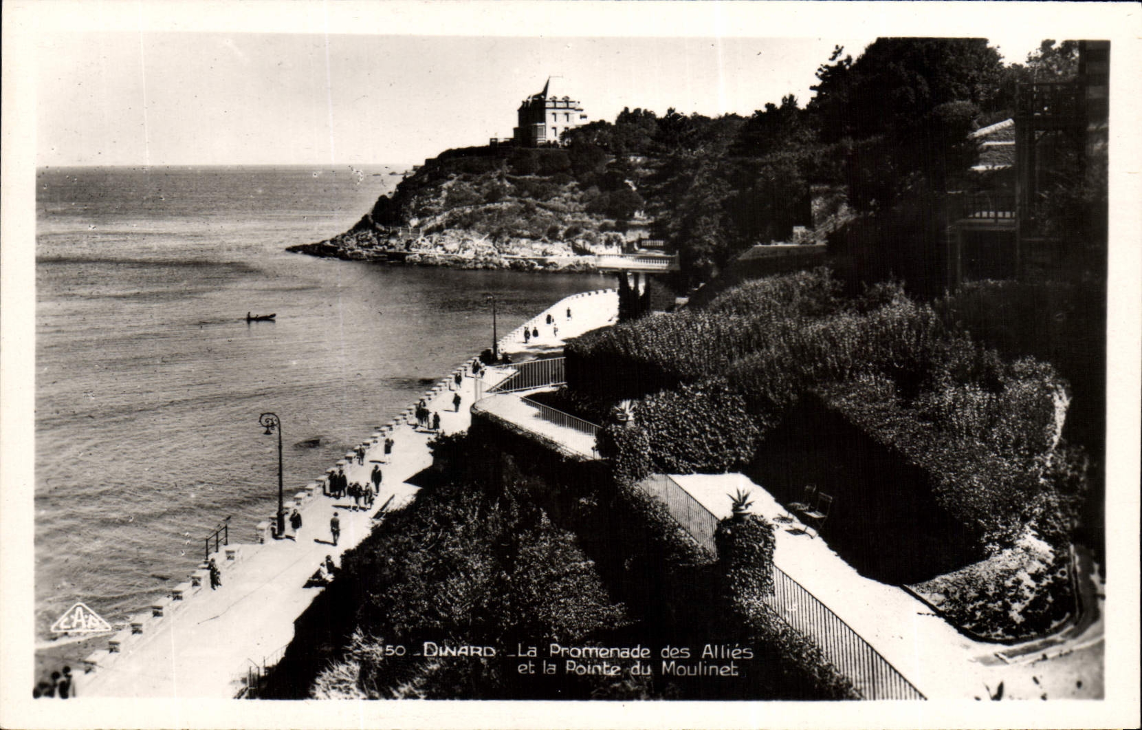 CPA Dinard La Promenade Des Allies