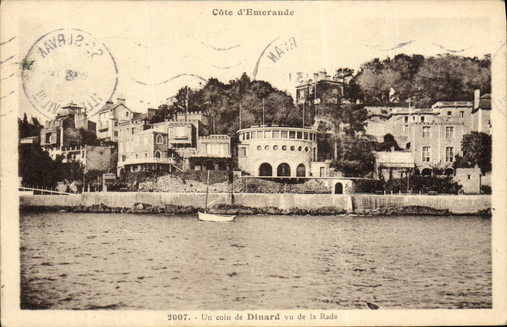 CPA Dinard Un Coin De Dinard Vu De La Rade