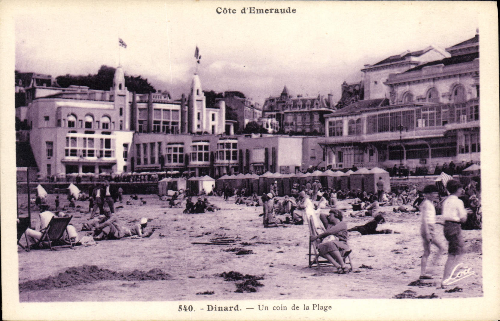 CPA Dinard Un Coin De La Plage