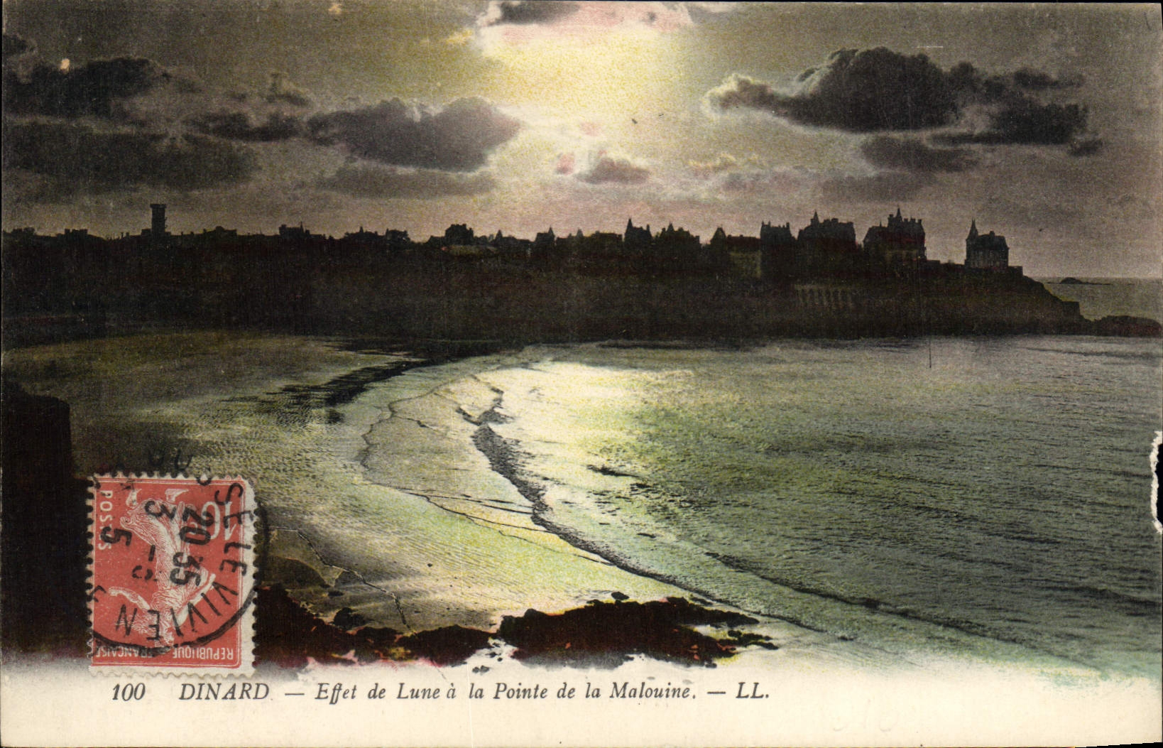 CPA Dinard Effet De Lune A La Pointe De La Malouine