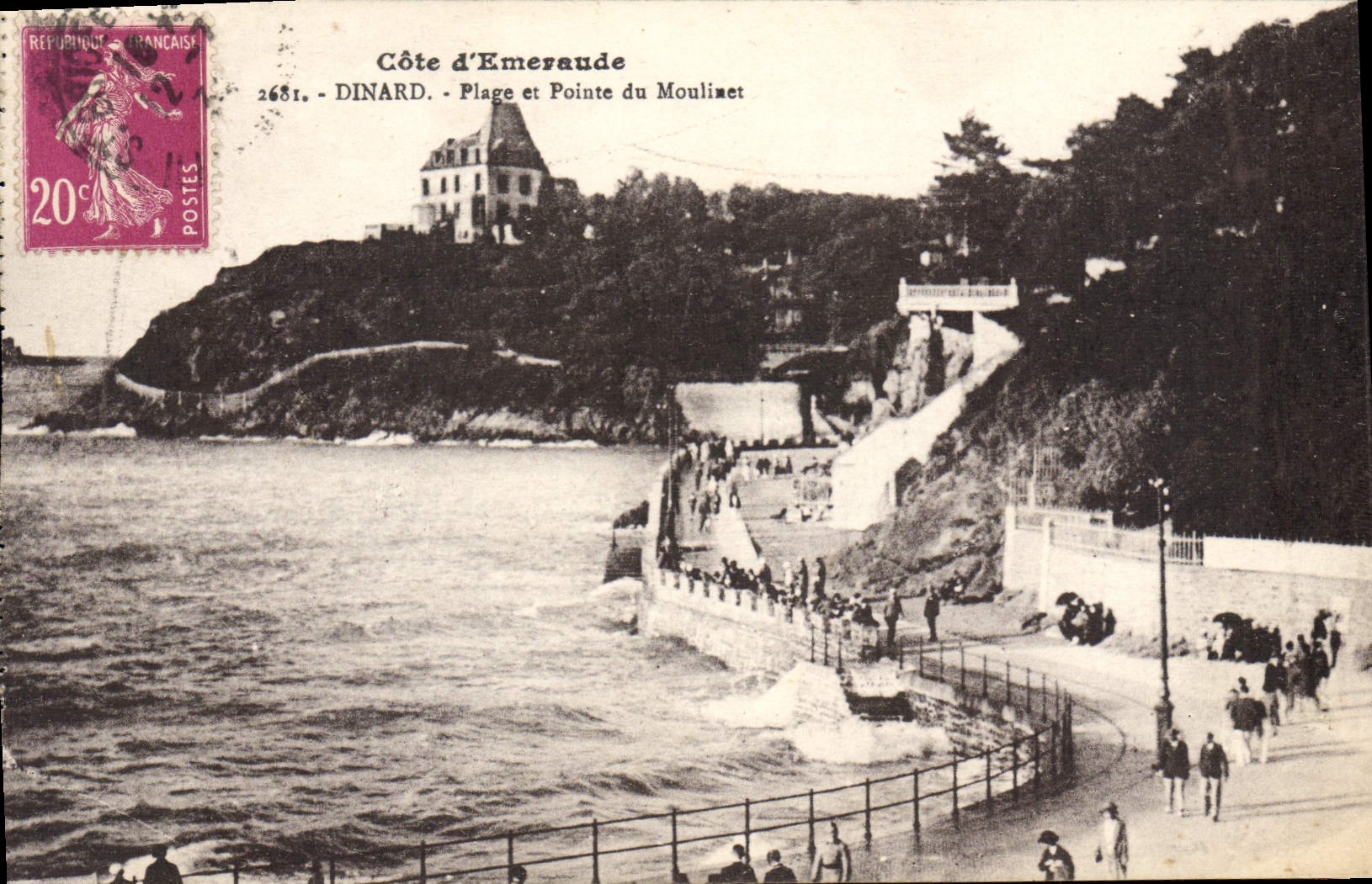 CPA Dinard Plage Et Pointe Du Moulinet