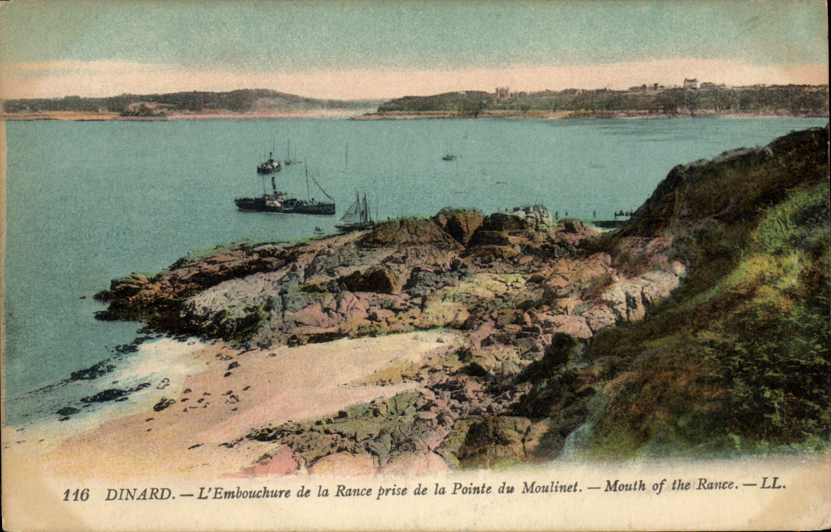 CPA Dinard L'Embouchure De La Rance Prise De La Pointe Du Moulinet
