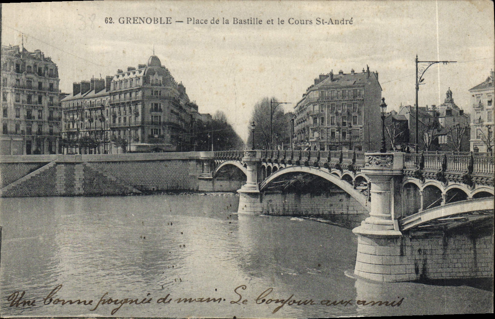 CPA Grenoble Place De La Bastille Et Le Cours St Andre