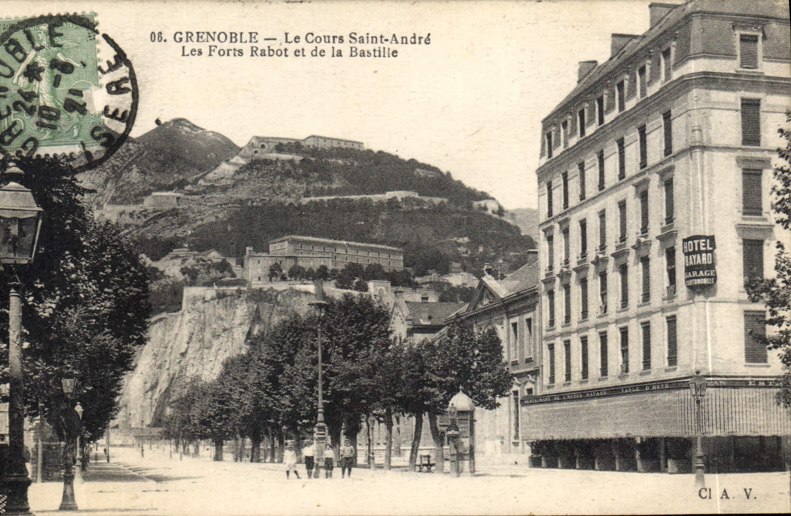 CPA Grenoble Le Cours Saint Andre Les Forts Rabot et de la Bastille