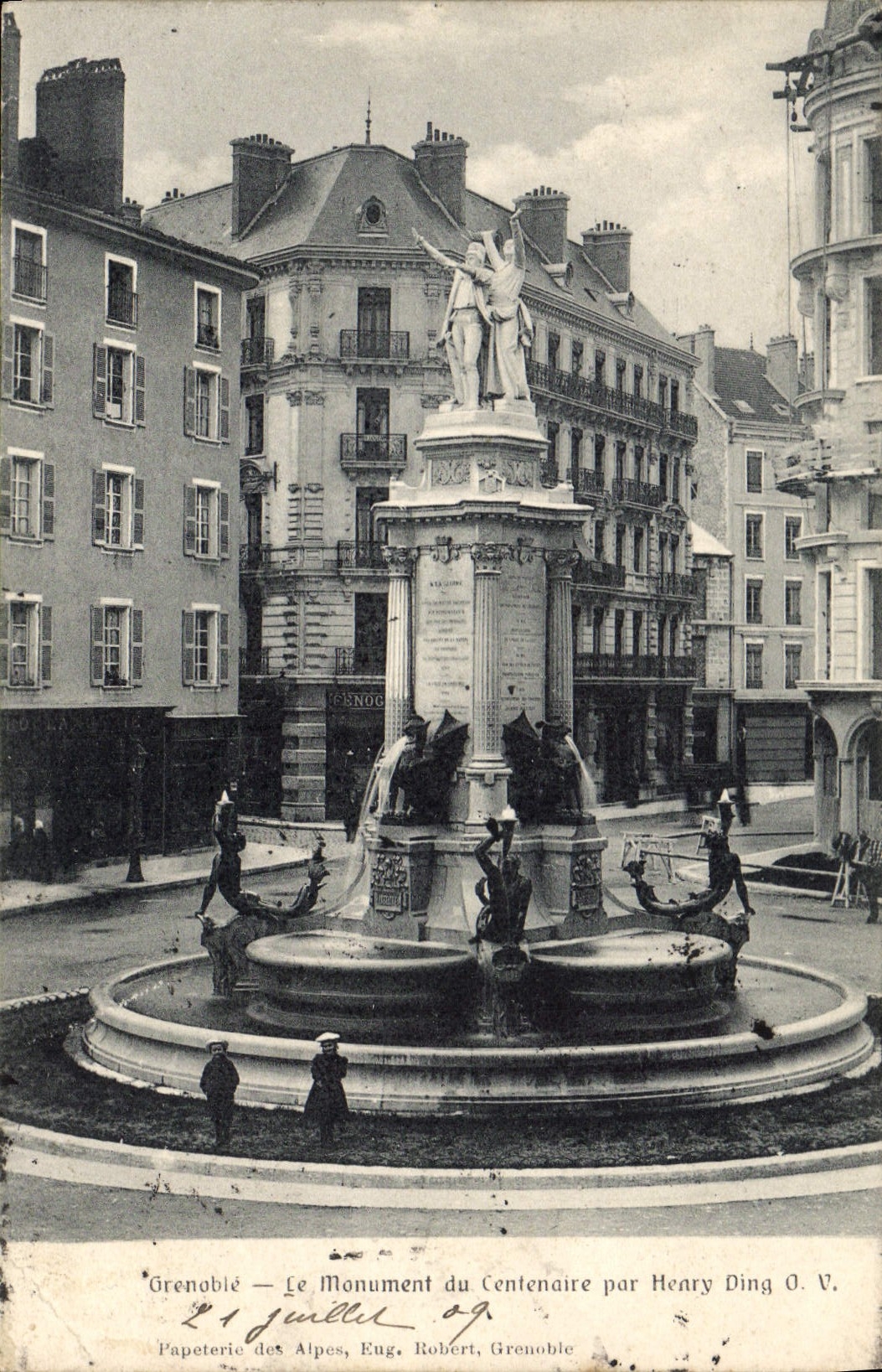 CPA Grenoble Le Monument Du Centenaire Par Henry Ding