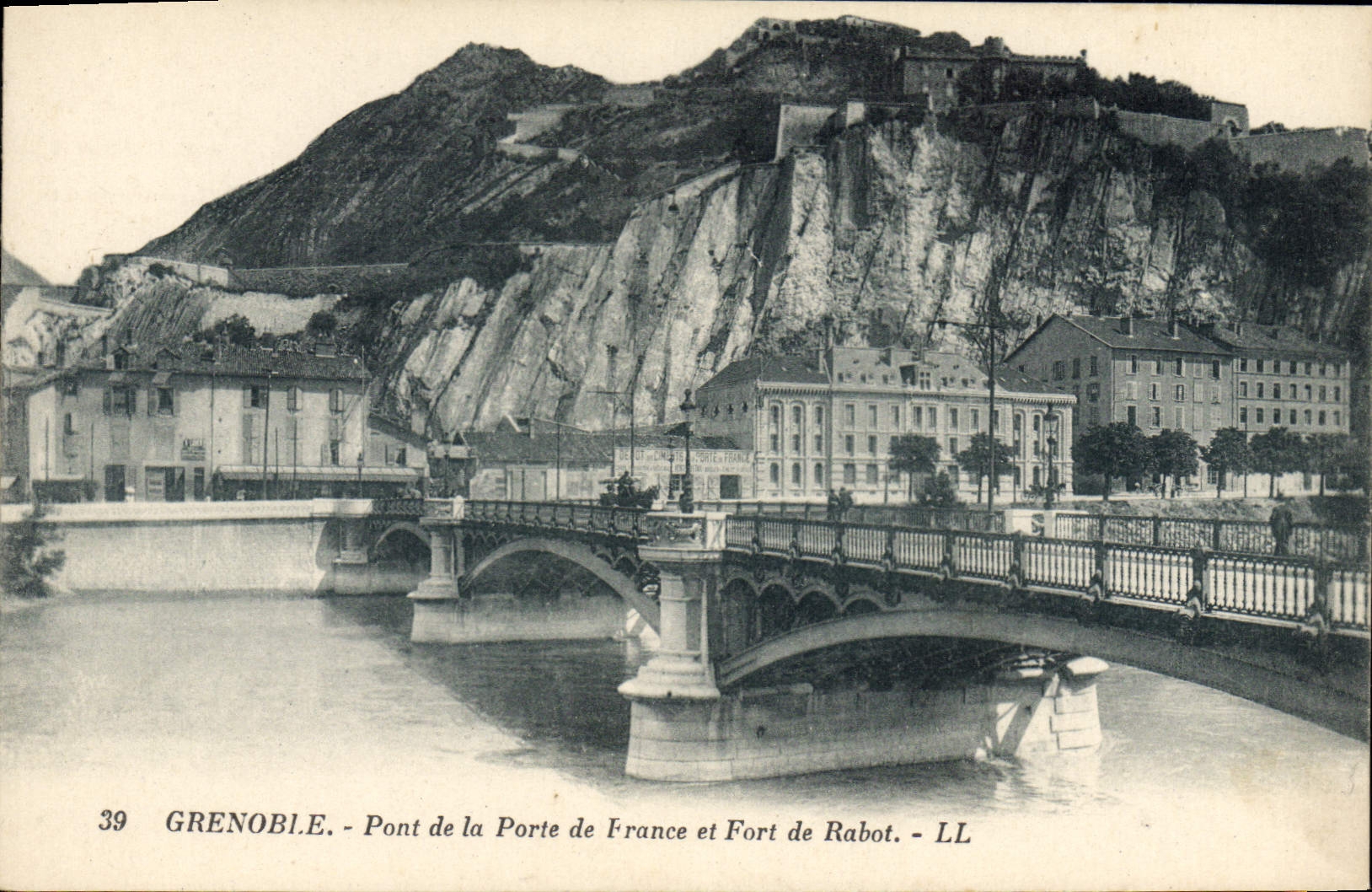 CPA Grenoble Pont De La Porte De France Et Fort De Rabot