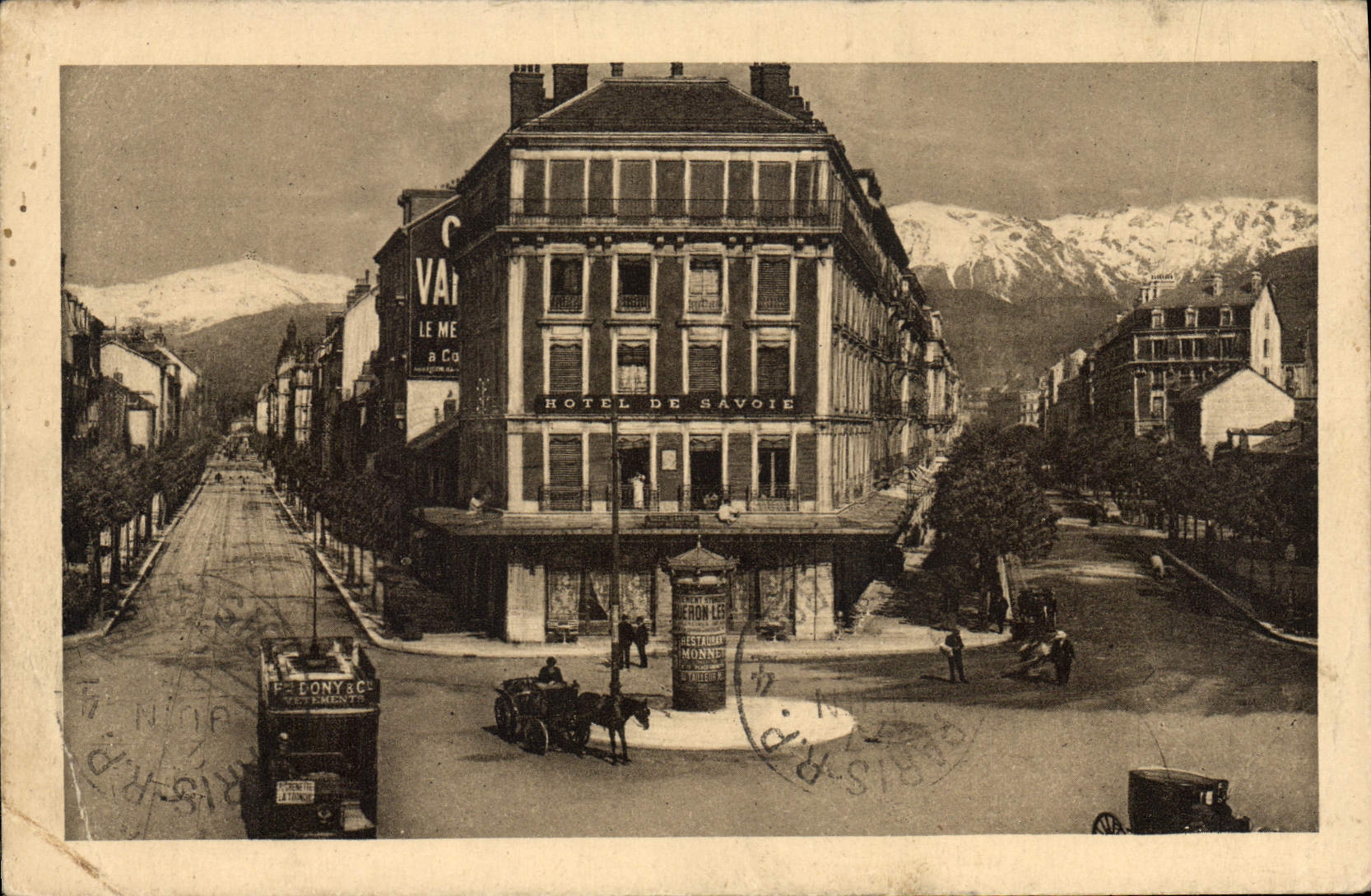 CPA Grenoble Avenues Felix Viallet Et Alsace Lorraine