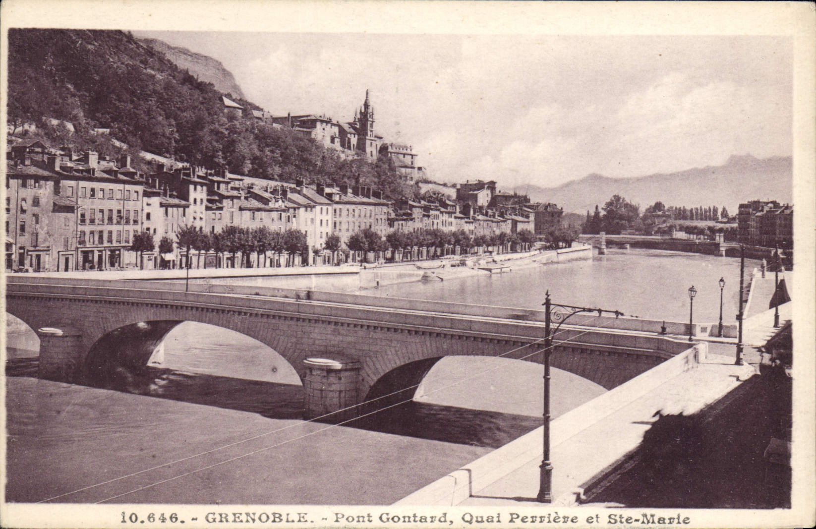 CPA Grenoble Pont Gontard Quai Perriere Et Ste Marie