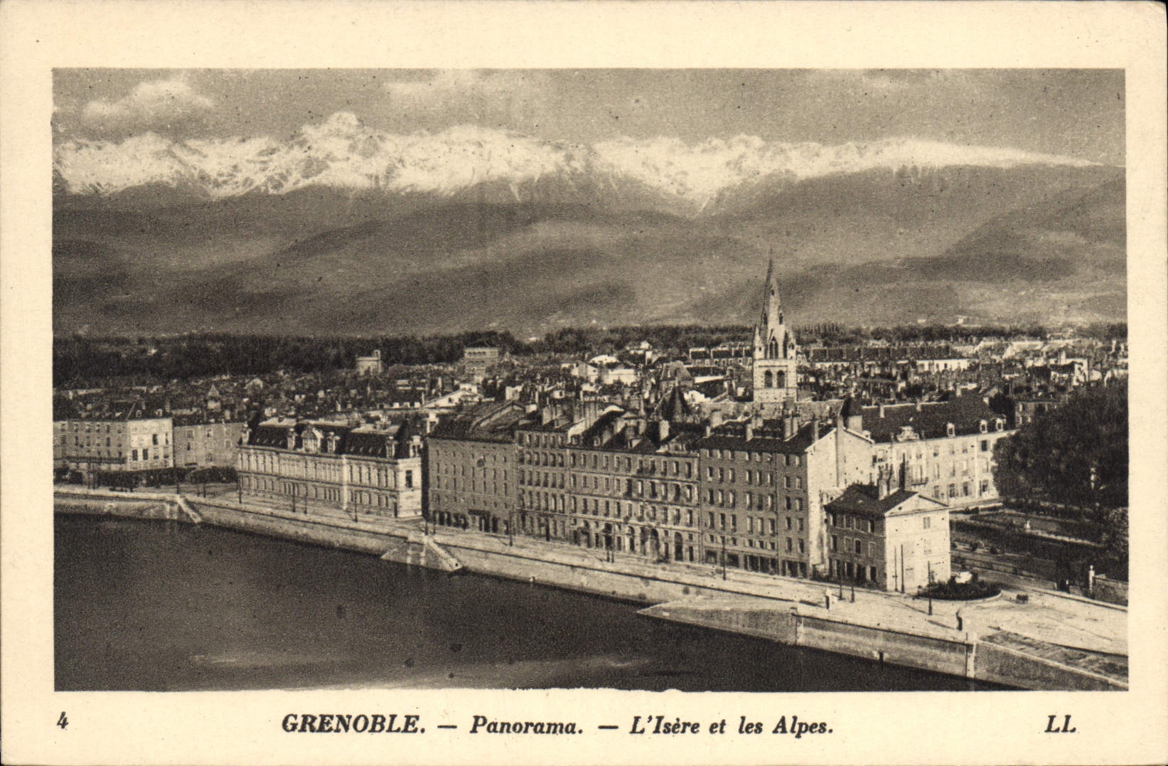 CPA Grenoble Panorama L'Isere Et Les Alpes