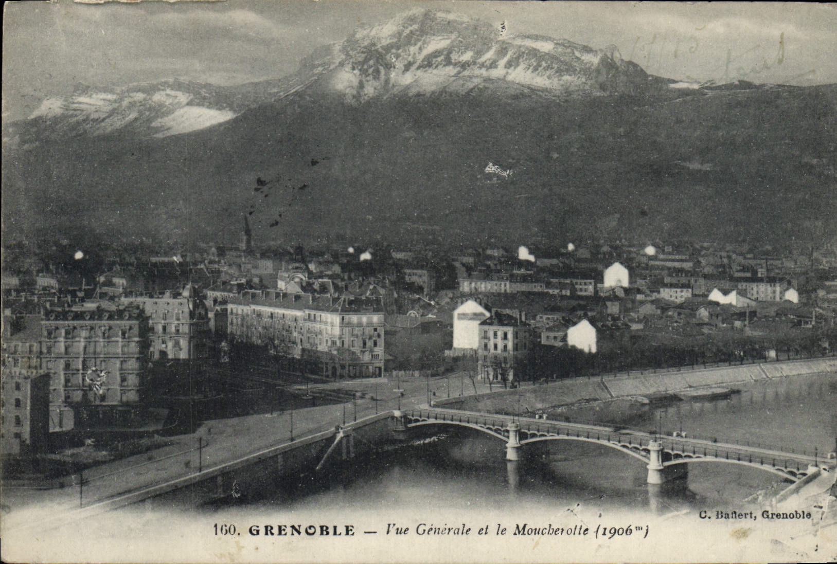 CPA Grenoble Vue Generale Et Le Moucherotte