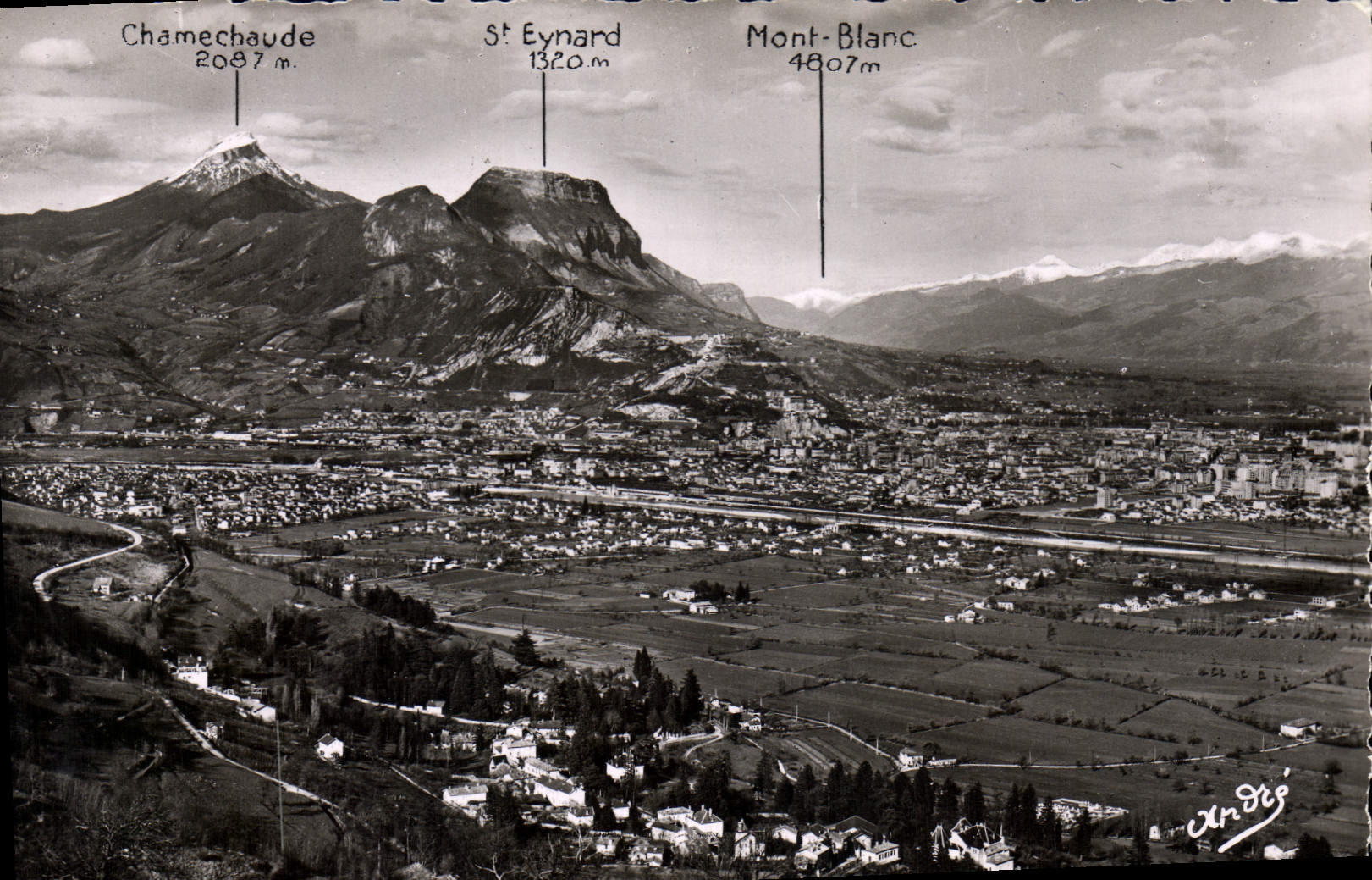 CPA Grenoble vue panoramique