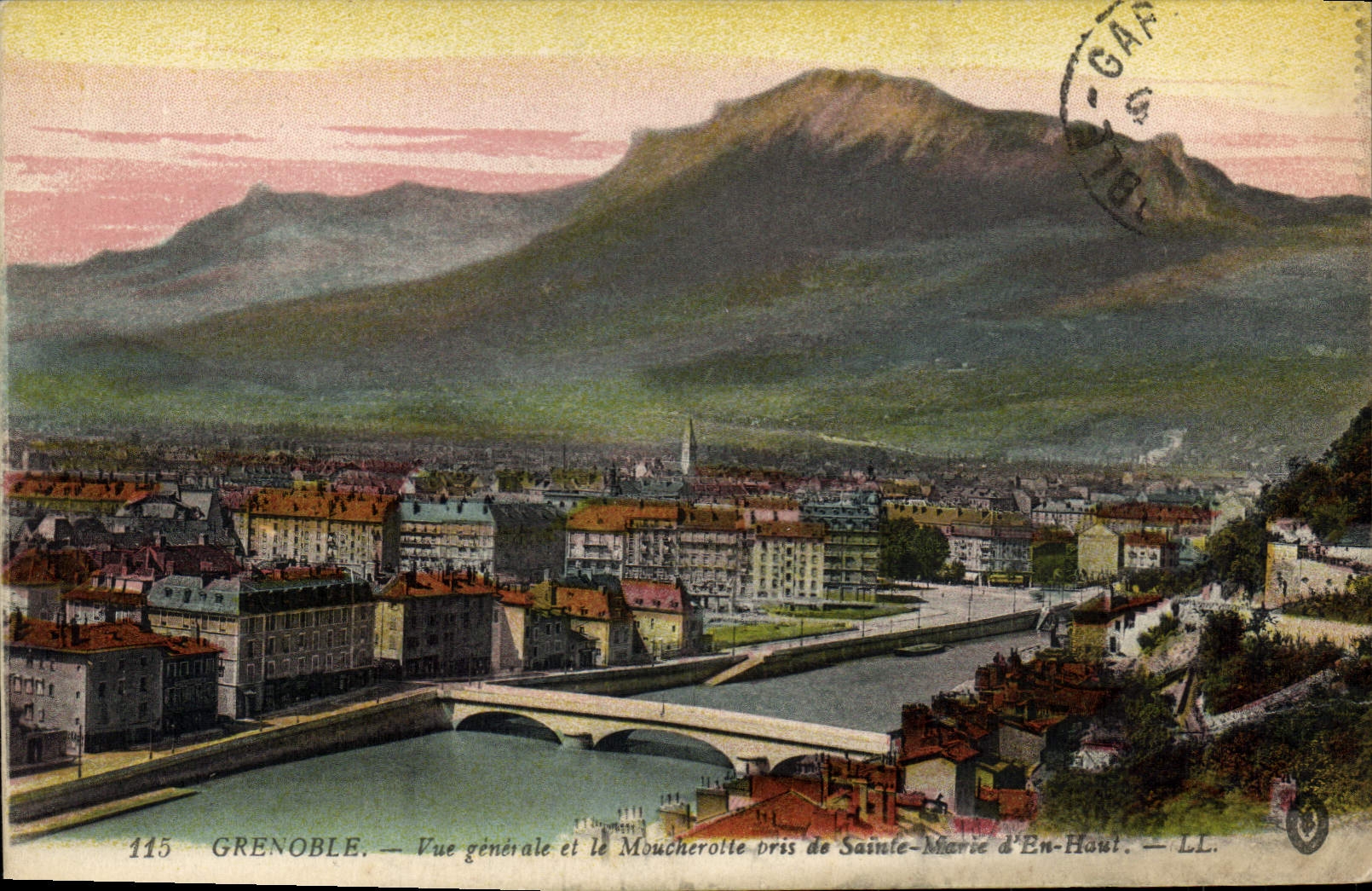 CPA Grenoble Vue Generale Et Le Moucherotte