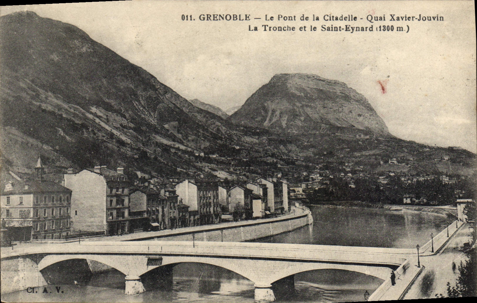 CPA Grenoble Le Pont De La Citadelle Quai xavier Jouvin la tronche